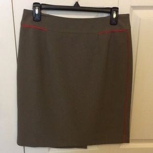 Tan pencil skirt